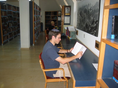 Daniel Schneck in library