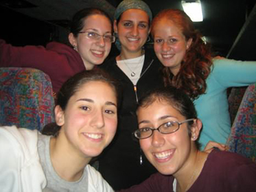 155. yael, yaffa, aliza, aliza, me on the bus